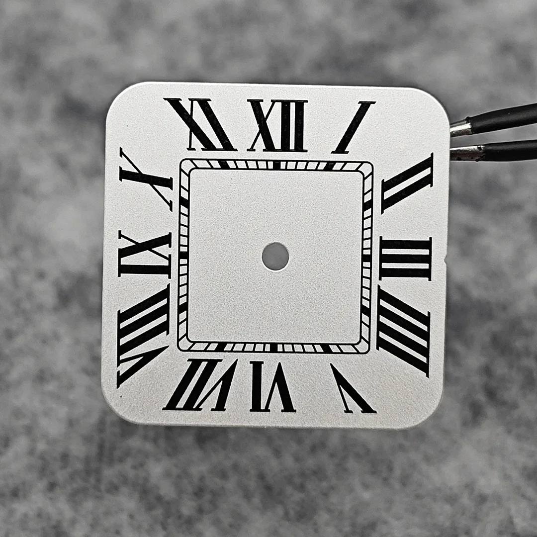Square Roman Numeral Watch Dial with Needle Set - New Watch Accessories