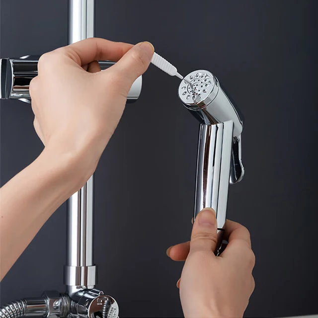 Brosse de nettoyage de pomme de douche, Anti-colmatage, Micro brosse en Nylon, outil de nettoyage pour salle de bains, cuisine, trou de téléphone, 10 à 40 pièces 5