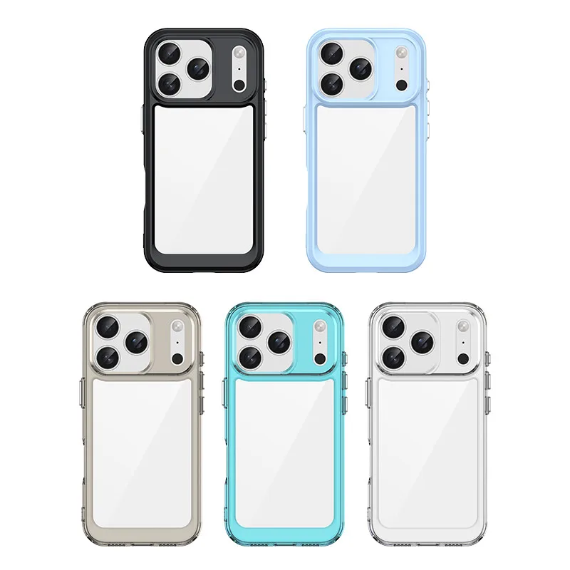 Per iPhone 17 Pro Custodia iPhone 17 Pro Cover TPU Border Acrilico Backplane Custodie protettive per iPhone 17 Pro Max Air Funda - Image 6