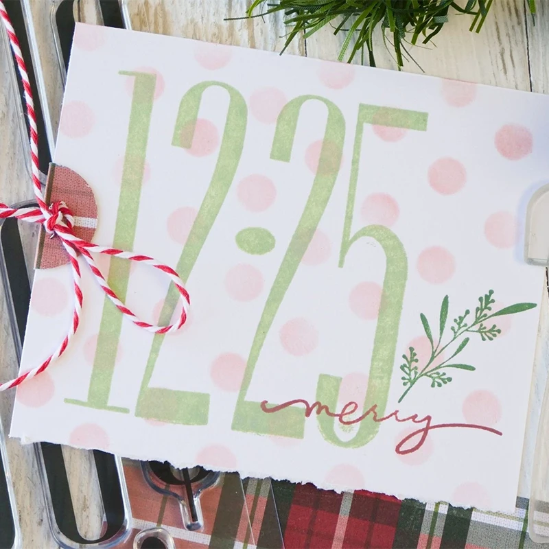 Clear Stamp Sheets for DIY Scrapbooking and Photo Albums - Letter and Number Design
