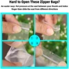 Thick Small Clear Zip Lock Plastic Bags Reclosable Transparent Bag Food Packaging Ziplock Storage Bags Jewelry Packing Poly Bag 6