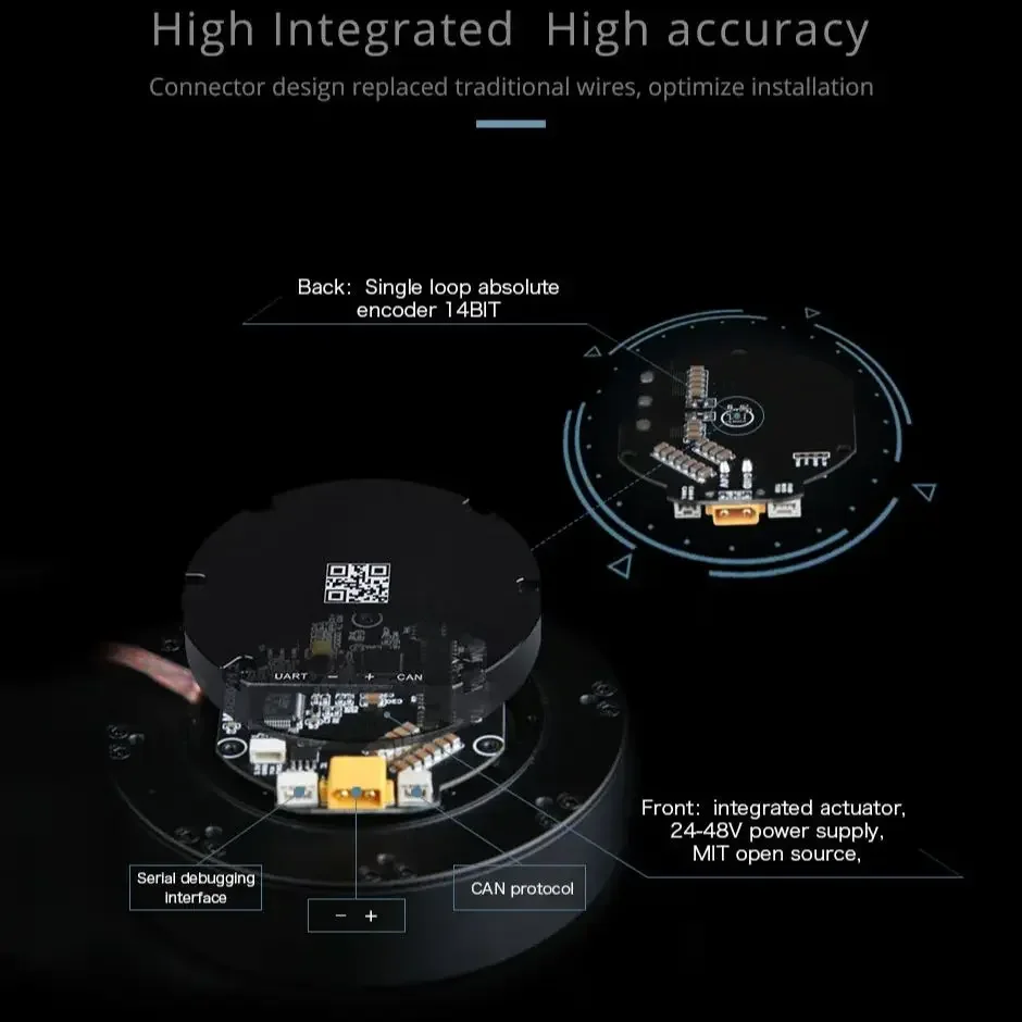 CubeMars AK80-6 KV100 로봇 브러시리스 모터 외골격 사족보행 로봇 다이내믹스 로봇 다이내믹 모듈 드라이버 인코더 포함