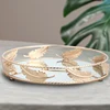 PEANDIM Minimalist Round Mirror Tray Desktop Cosmetics Jewelry Storage Tray Wedding Party Display Living Room Household Dessert 3