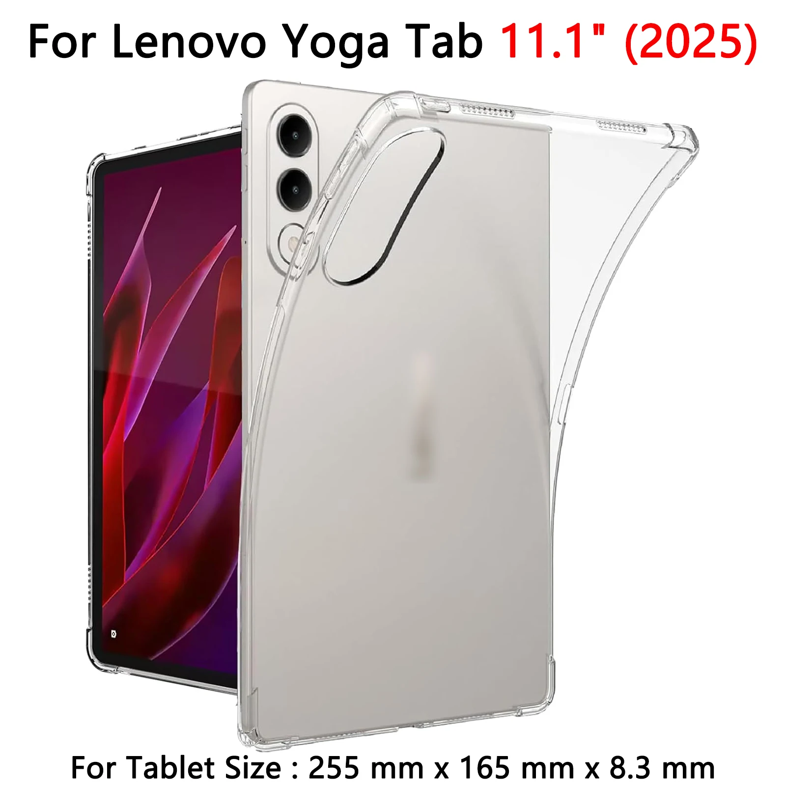 Clear Soft TPU Slim Lightweight Anti-Fall Back Cover Shell