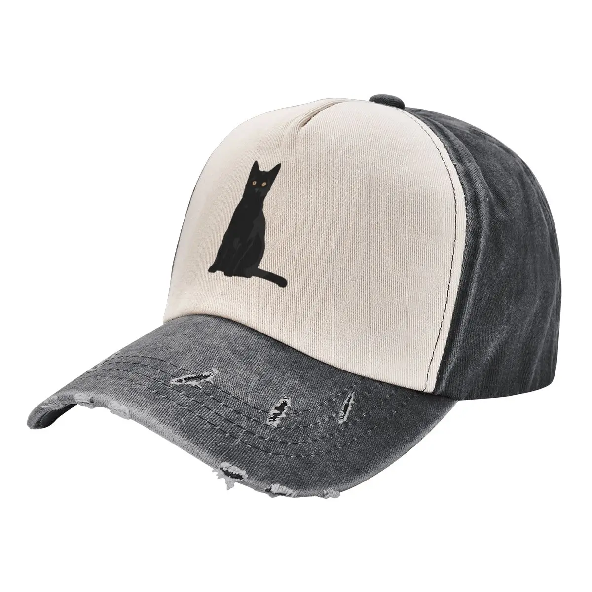 

Black Kitty Baseball Cap New Hat Golf Hat For Men Women's