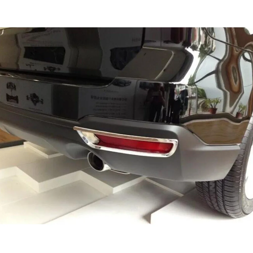 Subaru Forester 2013 2014 2015 Car Rear Fog Light Lamp Frame Stick Styling Cover Trim Stick Parts 2pcs license light cover