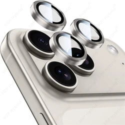 Premium Aluminum Alloy Camera Protector with 9H Glass Lens Cover - iPhone 17 MaxPro (Gray - 04)