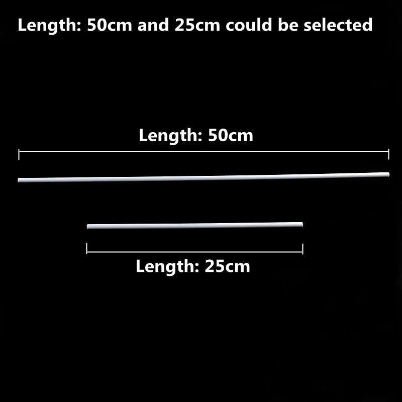 OLYCRAFT 30Pcs ABS Plastic Hollow Round Tubes 12" Length Plastic Round Bar Rods 3mm 4mm 5mm 6mm 8mm Round Hollow Bar For DIY Handmade Sand Table Material Model Building - View #13
