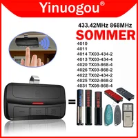 SOMMER 434.42MHz 868.35MHz Remote Control Garage Door Opener 4010 4011 4013 4014 4020 4022 4025 4026 4031 TX02 TX03 TX08 434 868 1