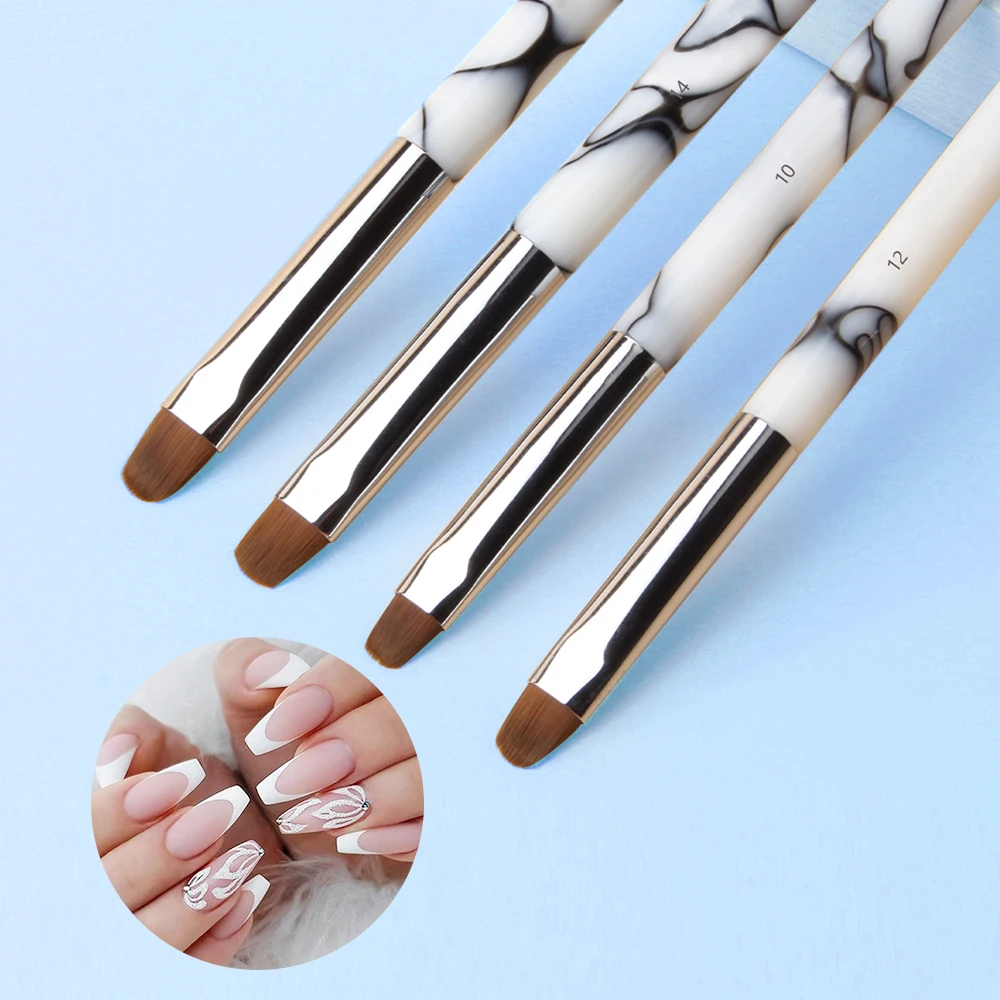 Dual-End French Nail Art Brush and Dotting Pen