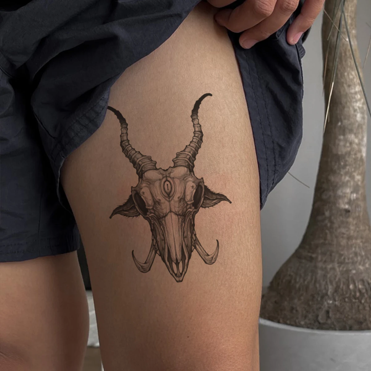 4 Pcs Full Arm Temporary Tattoos Sleeve for Men: A Rústica Tatuagem do  Carneiro para Homens que Valorizam Simbolismo e Estilo, image size:1200x1200