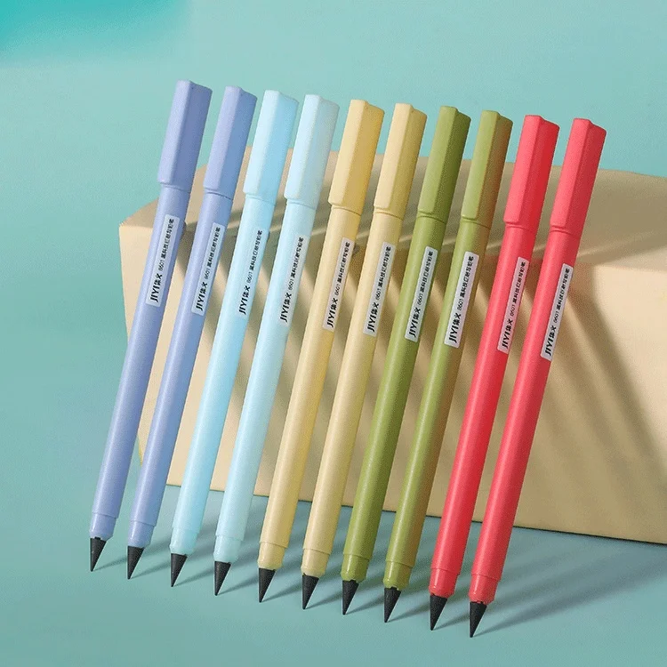 5pcs Kawaii Eternal Pencil HB Erasablel No Ink Free Sharpening Unlimited Writing Pencils School Office Stationery Cute Supplies 2