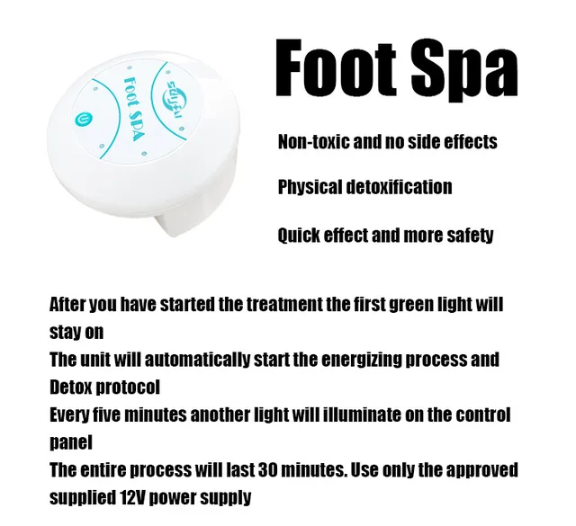 Detox Ion Elettrico Piede Spa Bagno Massaggiatore Macchina Pediluvio Pulizia Pediluvio Vibrazione Whirlpool Cura Array Aqua Terapia di Salute 4