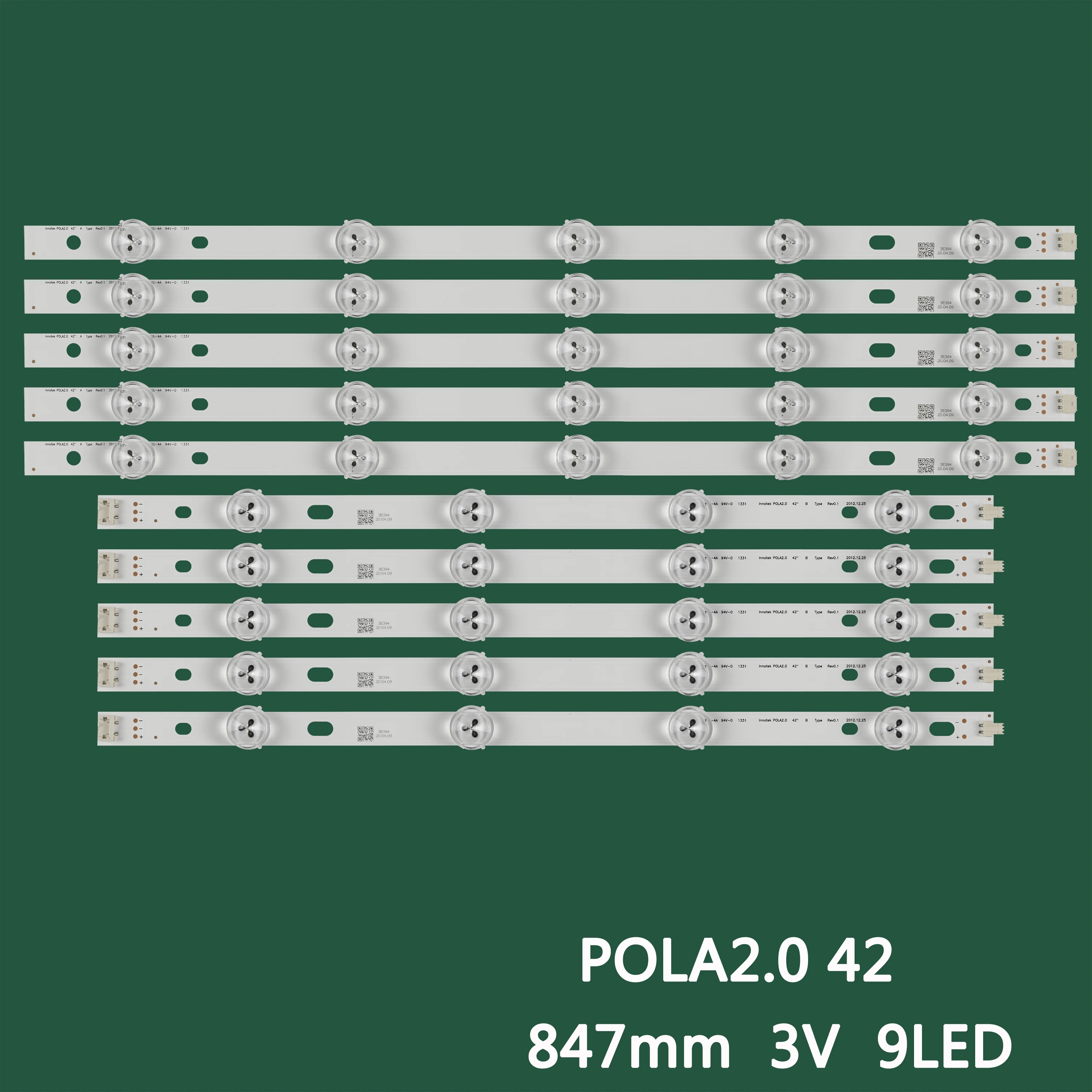 

6 комплектов = 60 шт. светодиодных лент для LG Innotek POLA2.0 Pola 2,0 42 42LN5405 42LN540B 42LN540R 42LN540S 42LN5708 42LN5300 T420HVN05.1