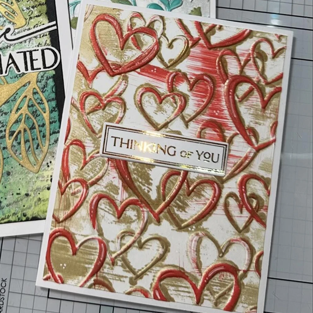 Plastic Embossing Folder Embossing Folder Various Love Heart 3D Embossing Folder For DIY Scrapbooking
