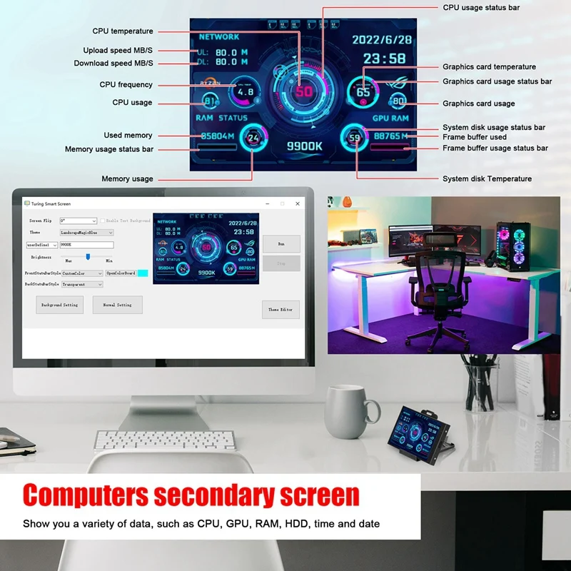 AIDA64 ǻ  ȭ ͸ USB ̴ ITX ̽ 3.5 ġ IPS TYPE-C  ȭ CPU GPU RAM HDD