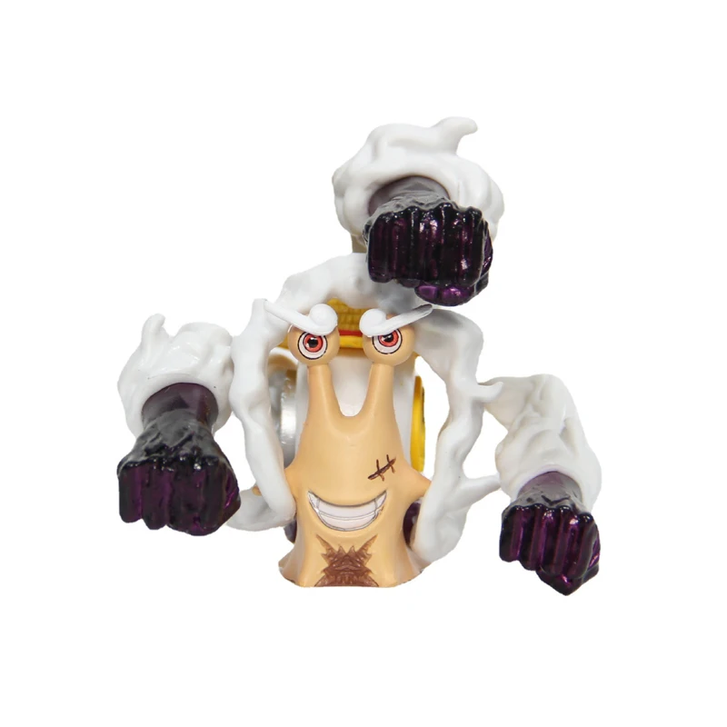 7Cm One Piece Anime Figure Nika Rufy Gear Fifth Den Mushi Gk Busoshoku Haki Statue Pvc Collection Model Figurine Toy Gift