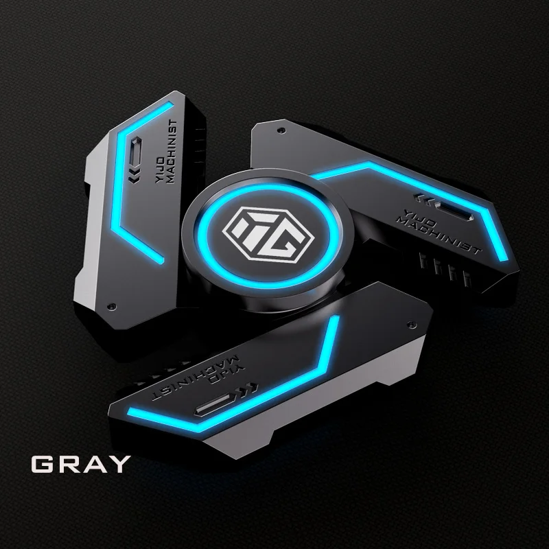 Fidget Spinner Alloy Luminous Light EDC Hand Gyroscope Stress Toys R188 Silent Bearing for Adults Male Christmas Gift sensory fidget toy anti stress toy fidget toy fingertip gyroscope toy finger sensory toy