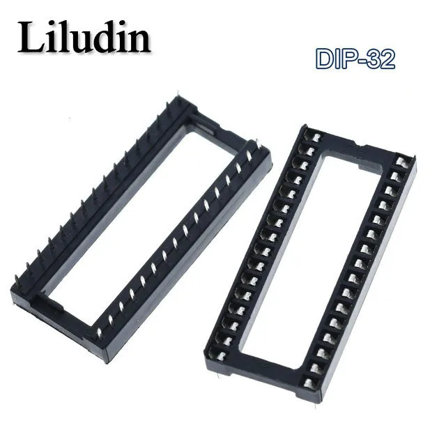 Assorted Pack of 10 High-Quality IC Socket Connectors (Various Pin Configurations)