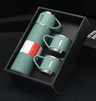 500ML Stainless Steel Vacuum Flask with Business Style Shimmering Design, Coffee Mug Thermos Bottle with Portable Carafe 1