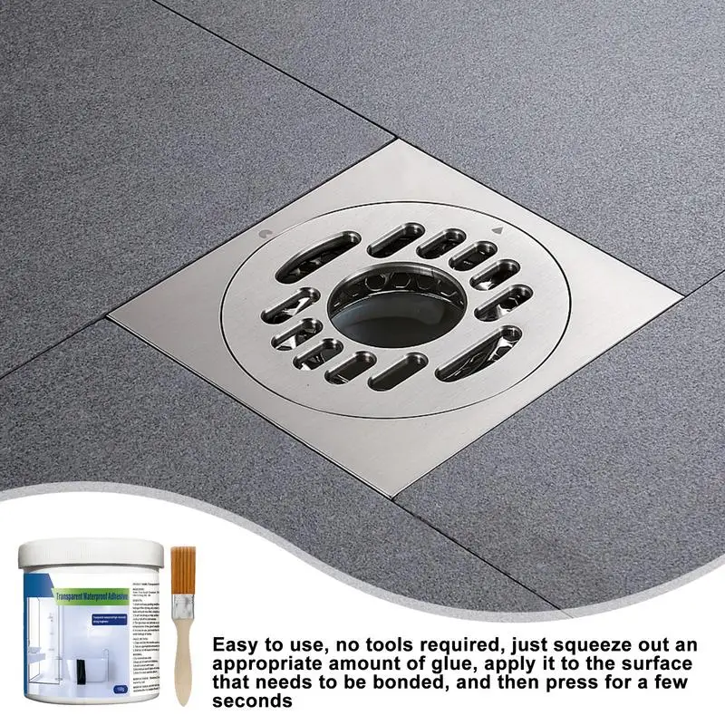 

Transparent Waterproof Glue Strong Waterproof Agent Anti-Leakage Agent for Roof Bathroom Kitchen Wall Tile Repairing supplies