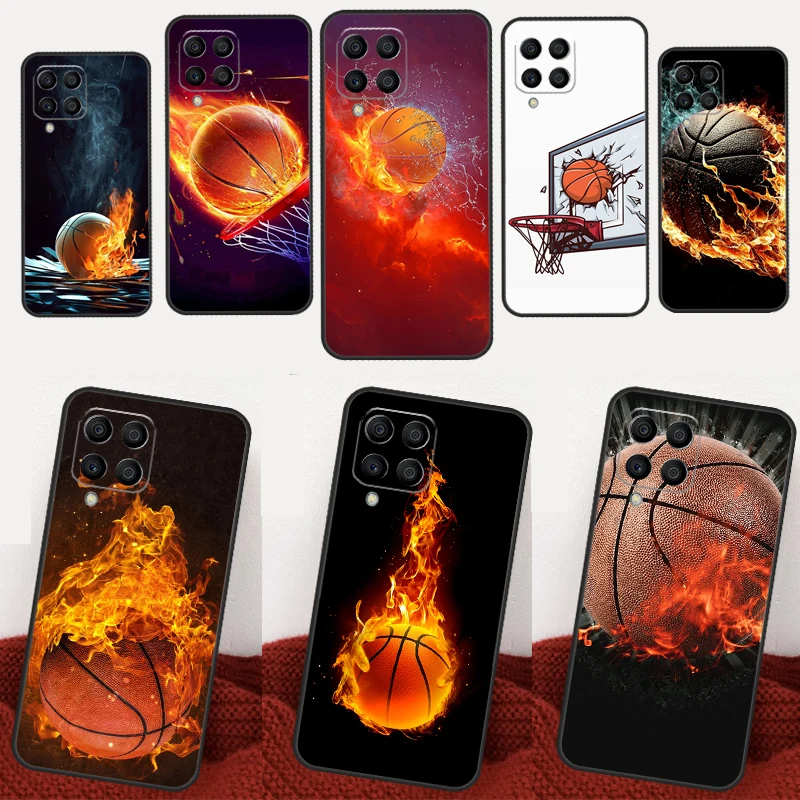 Custodia Per Telefono Basket On Fire Per Samsung Galaxy M31S M11 M12 M22 M32 M52 M14 M34 M54 M13 M23 M33 M53 M51 M30S