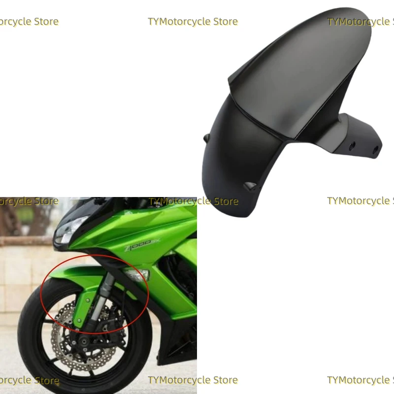 

Front Fender Mudguard Cover Fairing Fit For Kawasaki Z1000 (14-19) Z1000SX (10-16) ZX10R (2011-15) Z800 (13-16) ZX6R 636 (09-17)