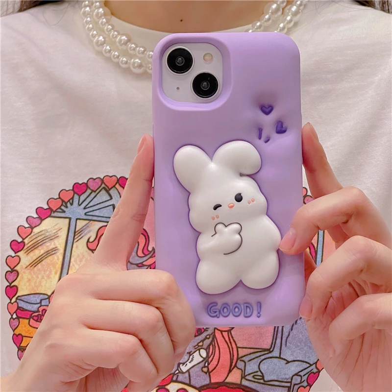 Lv 3D Cute Design Silicone Iphone Case For 12-13 Series