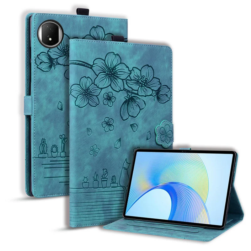 Sakula Flower Cats PU Leather Tablet Cover, Enhanced Protection for 8.7-12.1 inch Tablets