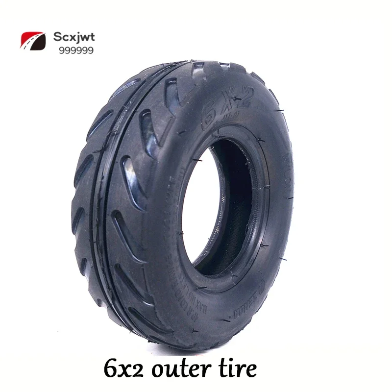 6 Inch Pneumatic Tire 6x2 Inner and Outer Electric Scooter Non Explosion Proof Solid Whole Wheel