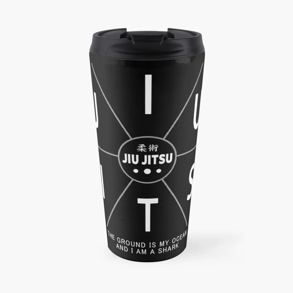 Jiu Jitsu The Ground Is My Ocean And I Am A Shark Travel Coffee Mug