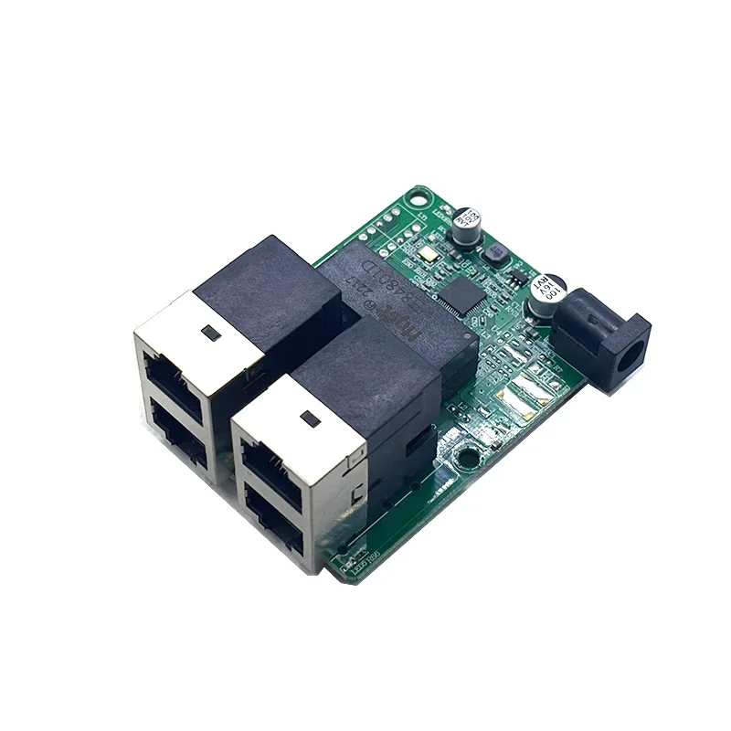 네트워크 스위치 허브 PCB 모듈 보드, 시스템 통합 모듈용 고속 스위치, 미니 4 포트 이더넷 스위치, rj45, 10 mbps, 100mbps