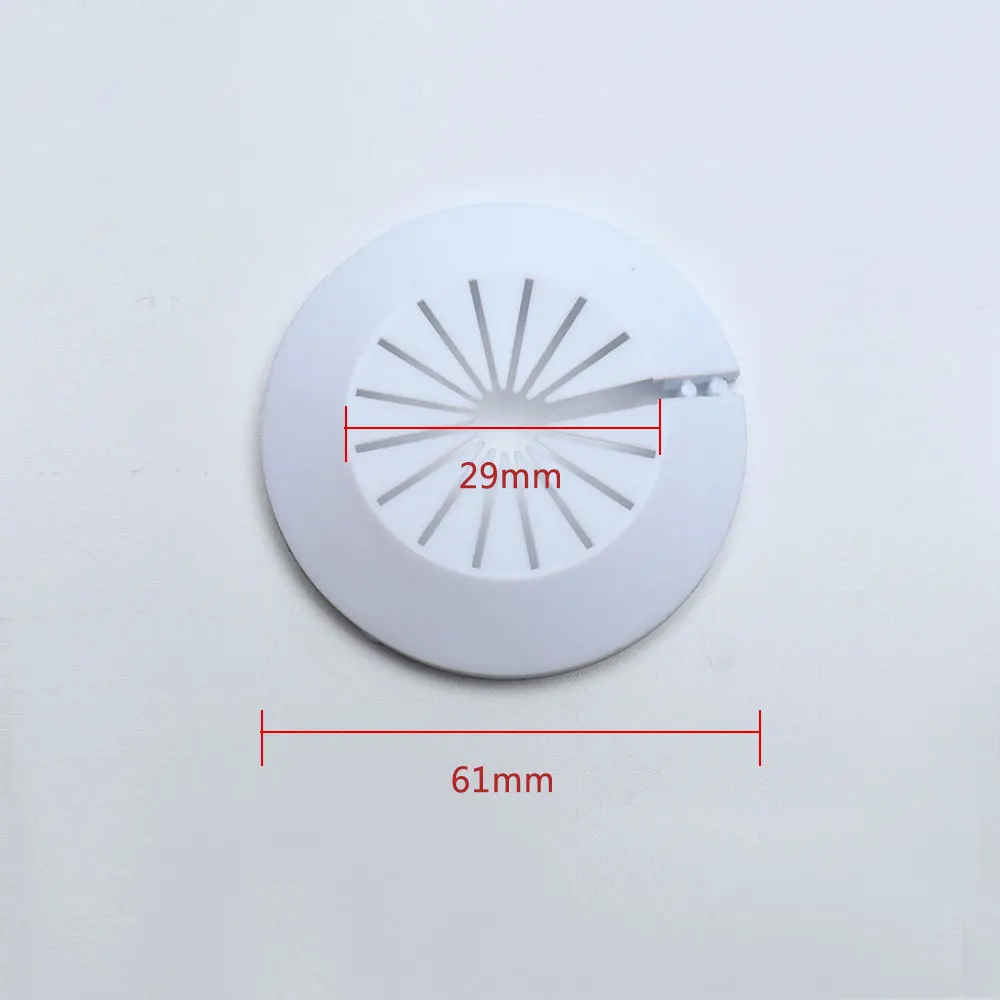 Description Picture 2 of item2pcs Plastic Wall Hole Duct Cover Shower Faucet Angle Valve Pipe Plug Decoration Cover Snap-on Plate Kitchen Faucet Accessories