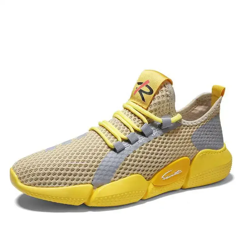 

Men's Casual Sneakers New Soft Breathable Running Shoes Korean Fashion Trend Mesh Surface Shoes for Men Zapatillas De Hombre
