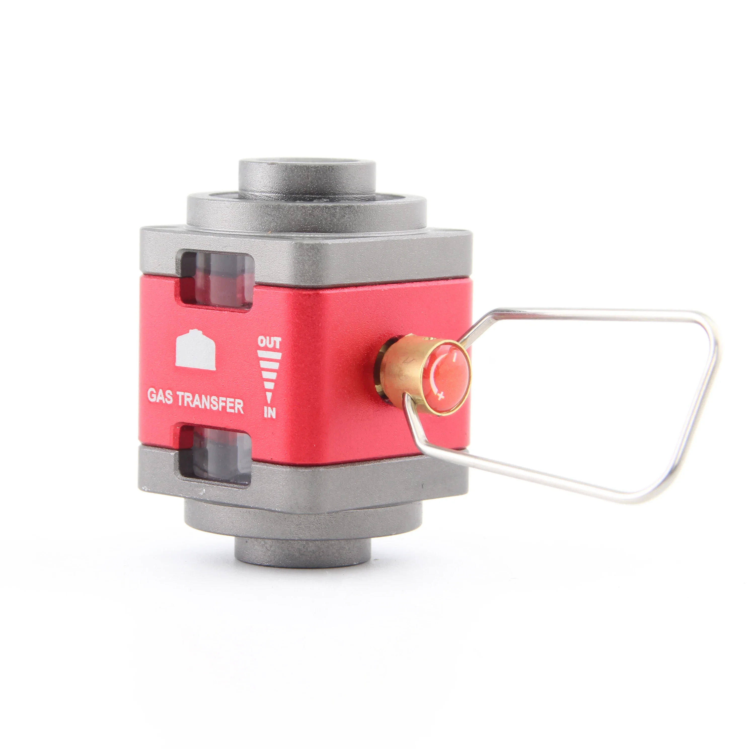 Gas Canister Refill Adapter Visible Windows Fuel Transfer Device for Backpacking gas refill adapter