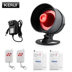 Wireless Home Security Alarm System with Siren and PIR Motion Sensor - UK Plug (Kit3)