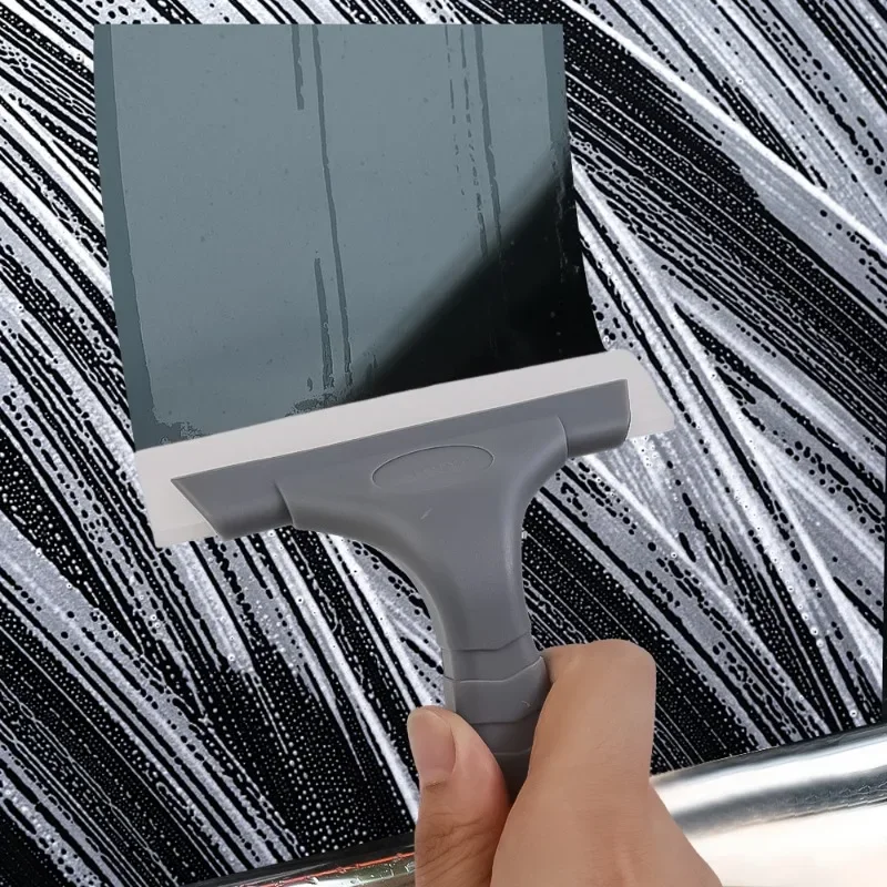 Multifunctional Car Window Cleaning Wiper Car Glass Film Scraper Windshield Silicone Blade Cleaning Accessories Plastic Handle window wiper,window scraper tool,window scraper