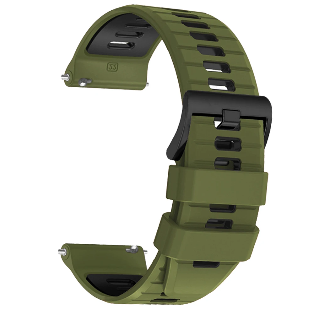 Silicone 22mm Sports Watch Strap - Premium Wristband Replacement