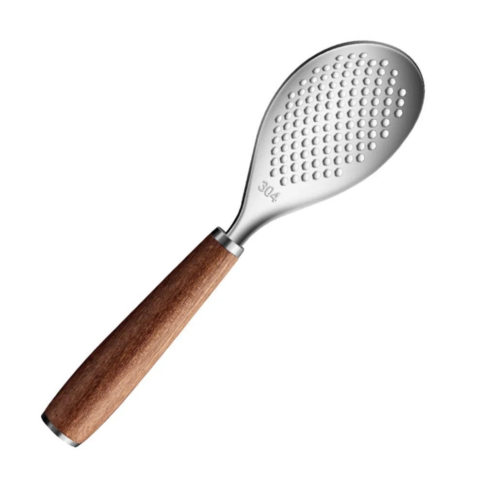 

Stainless Steel Rice Scoop Soup Spoon Large Slotted Spoon Rice Paddle Asian Rice Soup Spoon Serving Spoon Kitchen Utensils