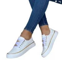Women's Sneakers 2025 New Fashion Womens Shoes Comfortable Round Toe Platform Sneakers Lace-up Walking Vulcanized Shoes Zapatos 2