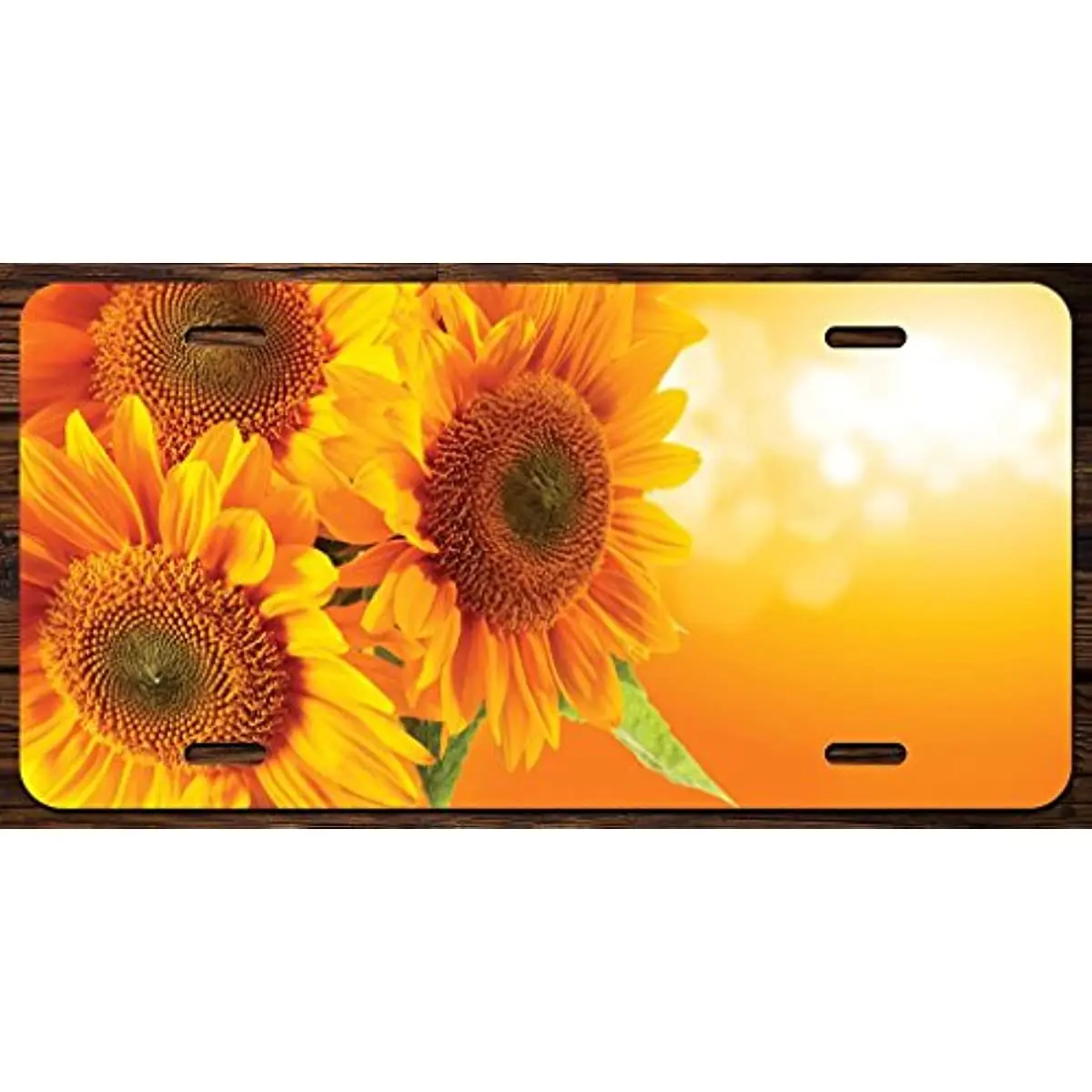 

New Yellow Sunflowers Vanity Front License Plate Tag Printed Full Color