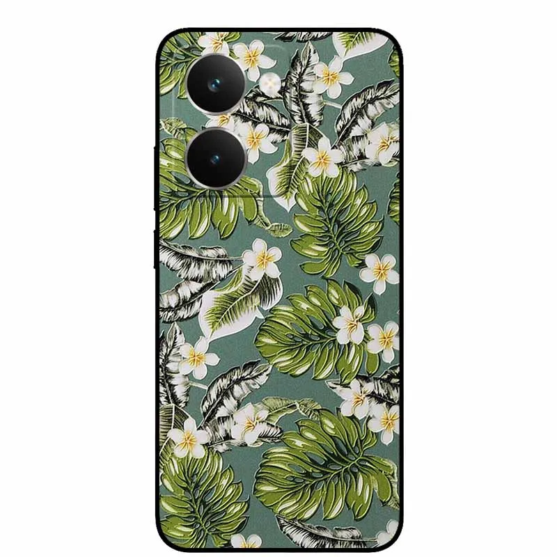 Vintage 3D Embossed Silicone Back Cover – Black Retro Design