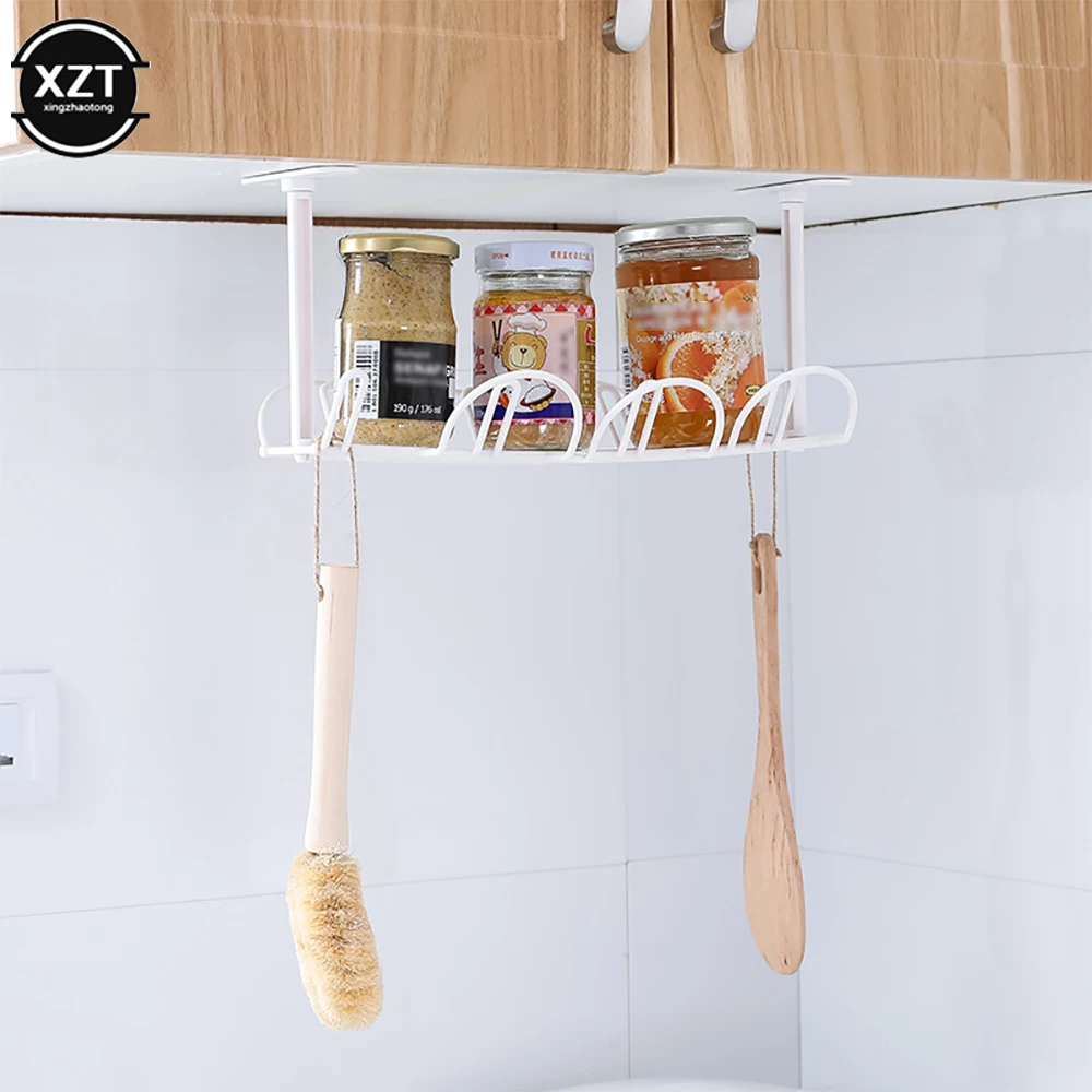 Under Table Storage Rack Wire Cable Shelf Basket Desk Rack Electric Organizer Box Hanging Storage Cabinet Holder Wire Organizers 5