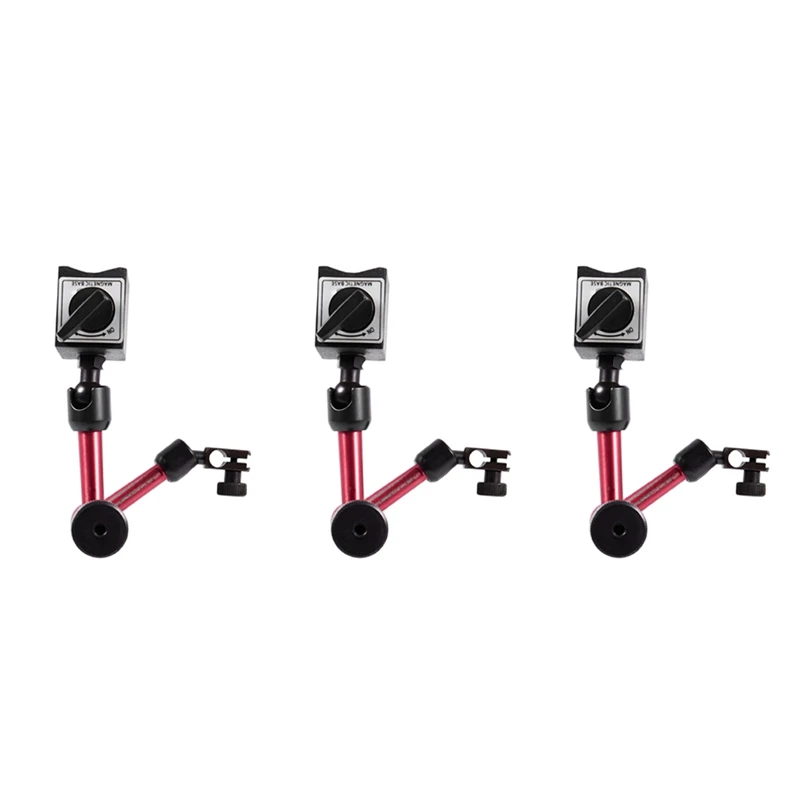 

3X Universal Dial Indicator On/Off Magnetic Base Stand Holder
