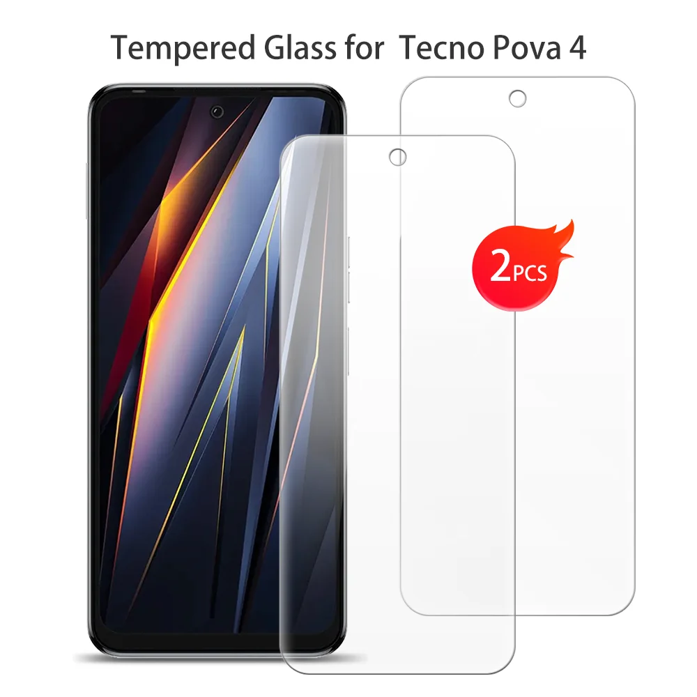 

Защитное закаленное стекло для Tecno Pova 4, 6,82 дюйма
