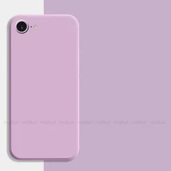 Enhanced Shockproof Liquid Silicone Bumper TPU Soft Phone Case Cover (Grass Purple)