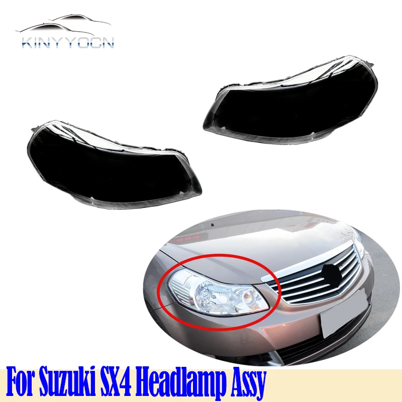 Per Suzuki Sx4 Head Light Head Lamp Faro Faro Anteriore Copertura Della Luce Lente Vetro Ad Alta Trasmissione