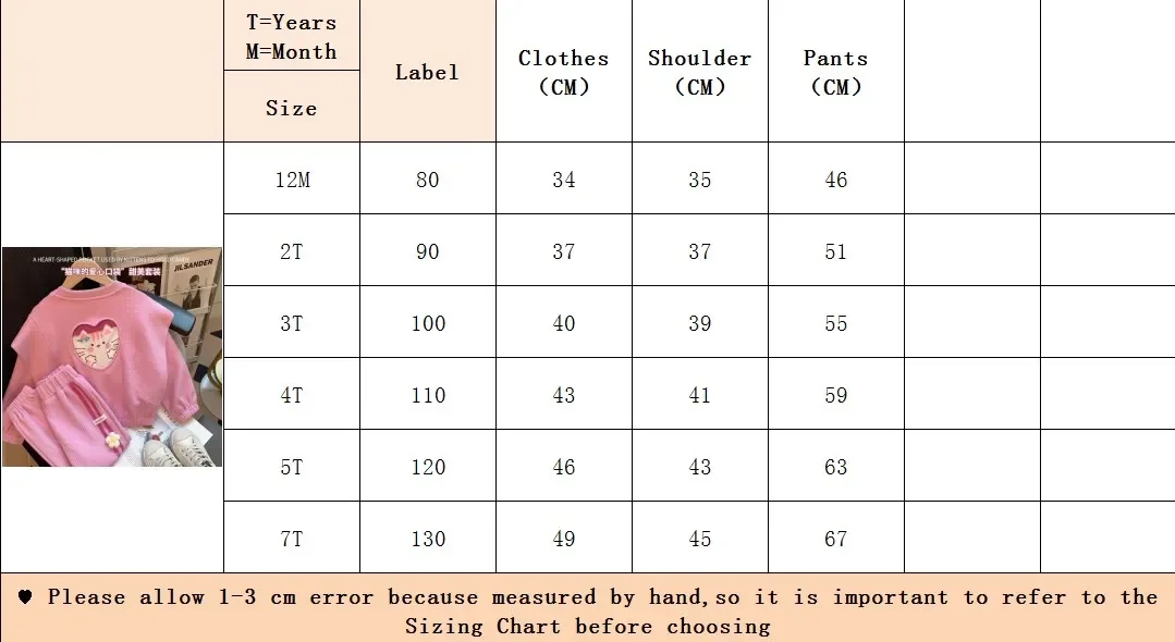 Children's Clothing Sets Love Cat Printed Tops + Pants Kids Clothes Girls Clothes Set 1 To 6 Years Kids Boutique Clothes