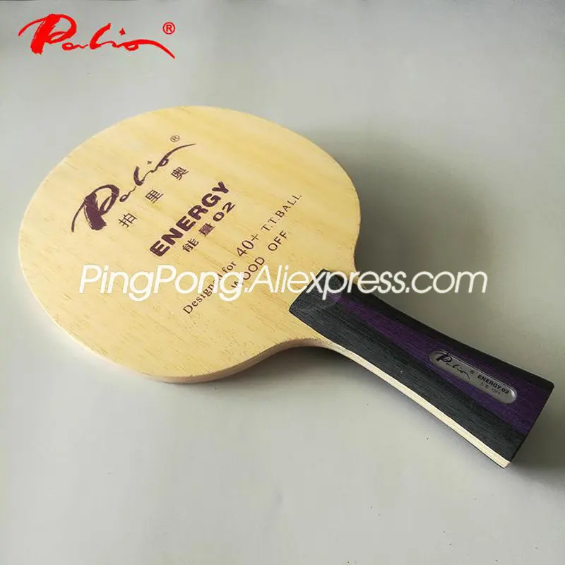 

Original PALIO ENERGY 02 Table Tennis Blade Racket (5 Wood Offensive) Energy-02 Ping Pong Bat Paddle