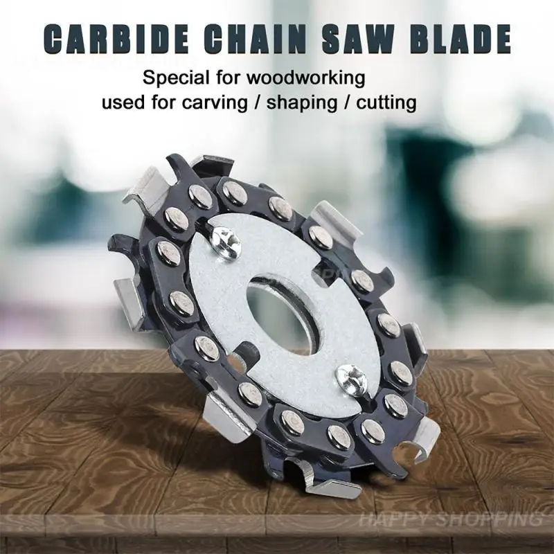 

Round Angle Grinder Disc 8 Teeth Fine Cut Chain Wood Carving Disc Woodworking Chain Grinder Chain Saws Disc Chain Plate Tools